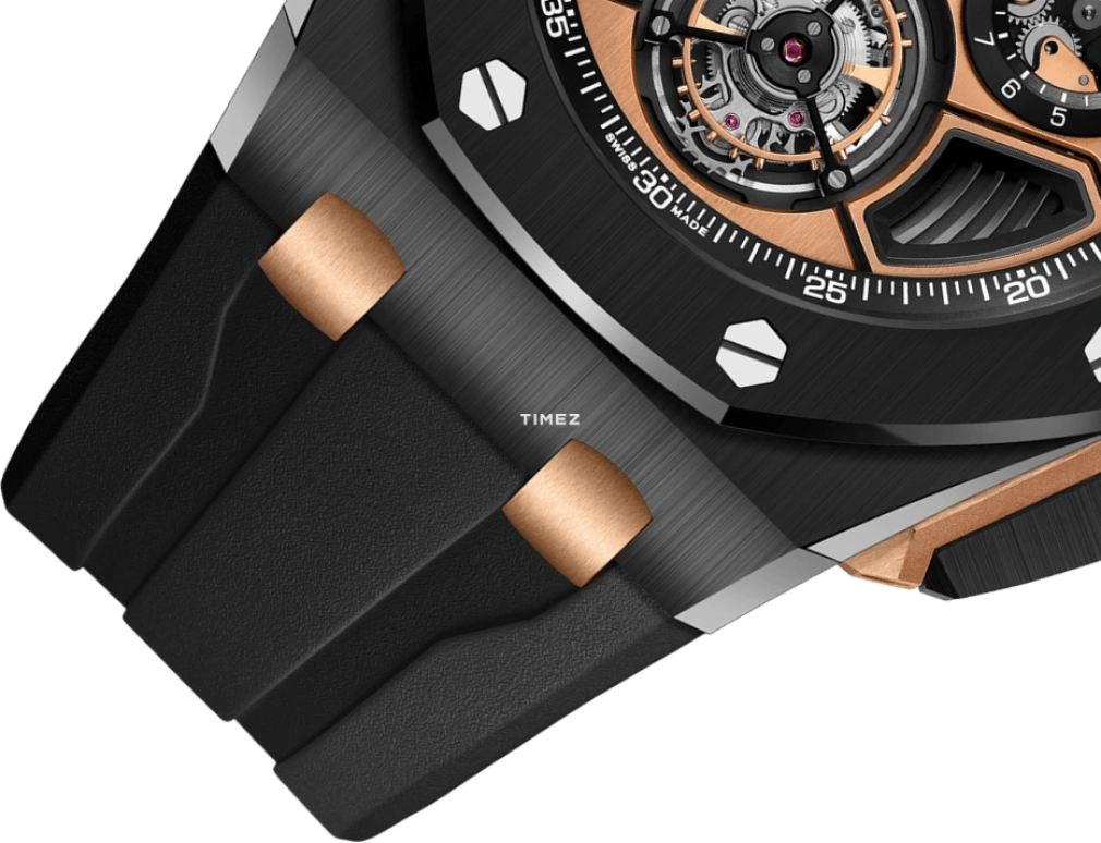 Audemars Piguet,Royal Oak Offshore 43mm,43mm,Ceramic,Rose Gold,Black,Automatic,Chronograph,Tourbillon,26622CE,26622CE.OO.D002CA.02