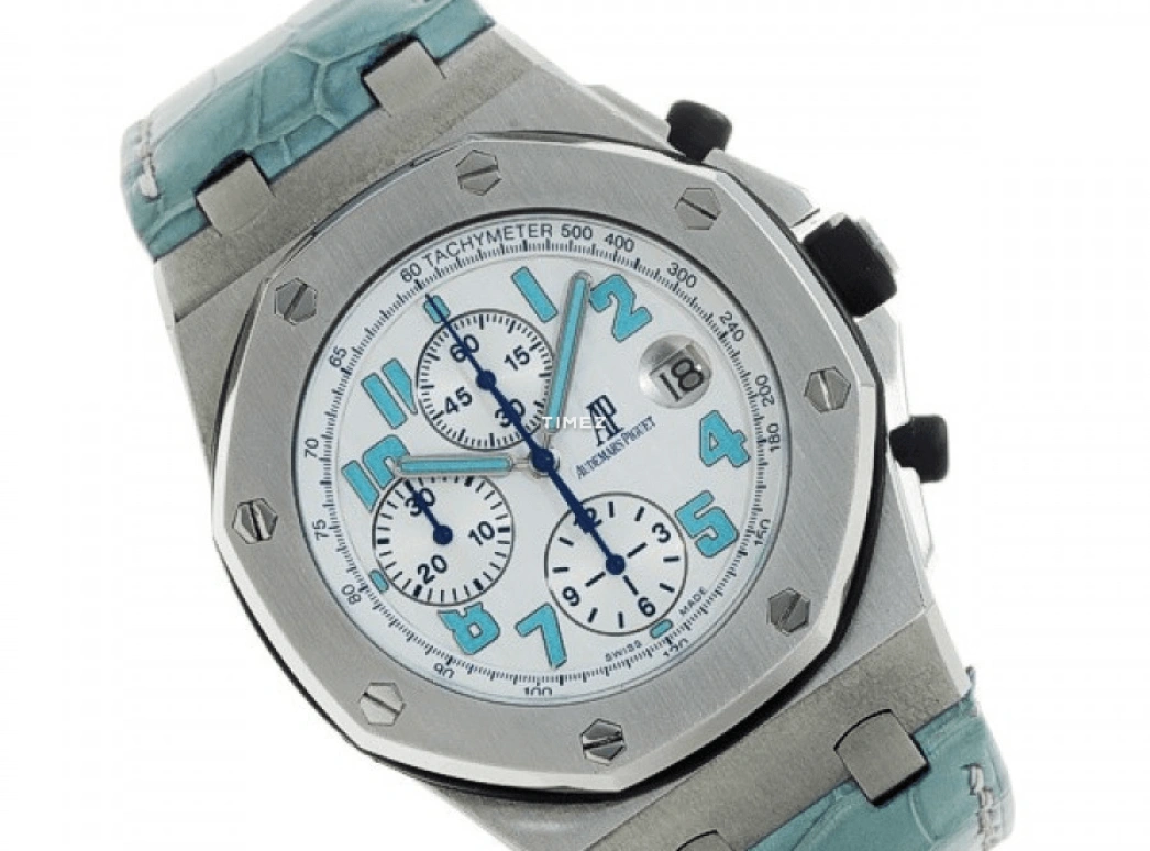 Audemars Piguet,Royal Oak Offshore 44mm,44mm,Stainless Steel,White,Silver,Automatic,Chronograph,Day,26060ST,26060ST.OO.D034CR.01