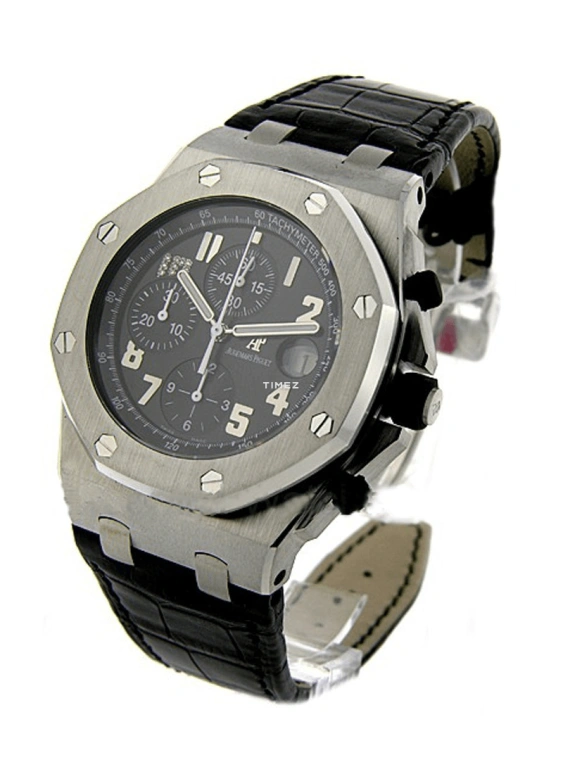 Audemars Piguet,Royal Oak Offshore 42mm,42mm,Stainless Steel,Black,Automatic,Chronograph,Day,26055ST,26055ST.OO.D001CR.01