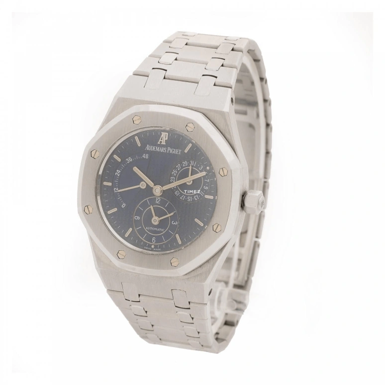 Audemars Piguet,Royal Oak 36mm,36mm,Stainless Steel,Blue,Automatic,Day,Power Reserve Indicator,Dule Time,25730ST,25730ST.OO.0789ST.06
