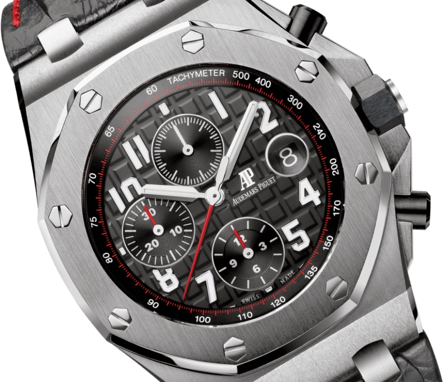 Audemars Piguet,Royal Oak Offshore 42mm,42mm,Ceramic,Stainless Steel,Black,Automatic,Chronograph,Day,26470ST,26470ST.OO.A101CR.01