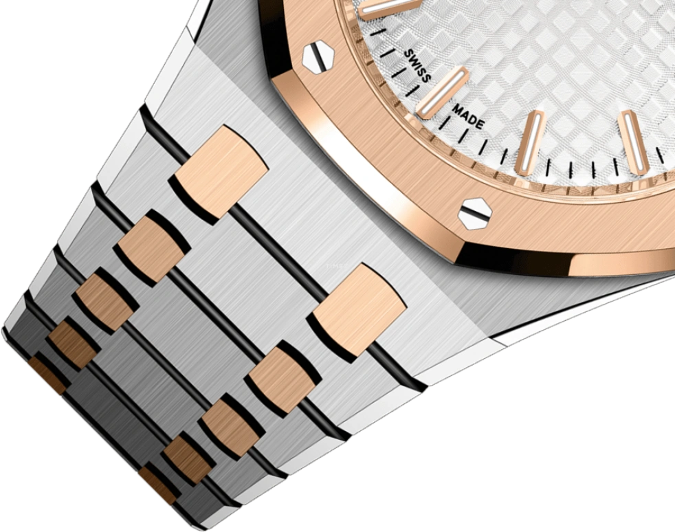 Audemars Piguet,Royal Oak 34mm,34mm,Stainless Steel,Silver,White,Automatic,Day,50hours,77450SR,77450SR.OO.1361SR.01 50th