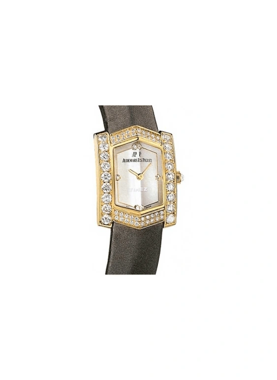 Audemars Piguet,Other 21x25mm,21x25mm,Yellow Gold,White,Quartz,Sapphire,Crystal Glass,Other,67491BA,67491BA.ZZ.A080SU.01