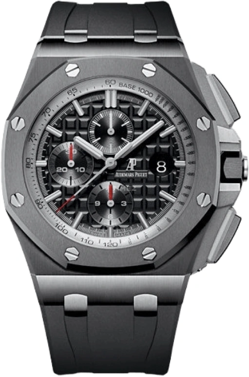 Audemars Piguet,Royal Oak Offshore 44mm,44mm,Titanium,Ceramic,Grey,Automatic,Chronograph,Day,26405CE,26405CE.OO.A002CA.01
