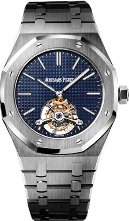 Audemars Piguet,Royal Oak 41mm,41mm,Stainless Steel,Blue,Handwound,Tourbillon,70hours,26510ST,26510ST.OO.1220ST.01