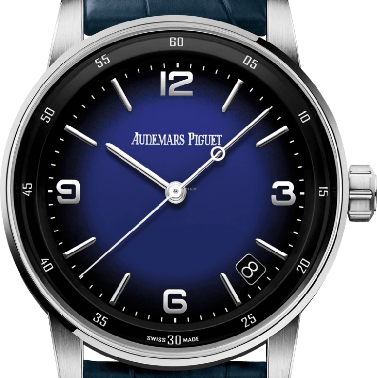 Audemars Piguet,CODE 11.59 41mm,41mm,White Gold,Blue,Automatic,Day,70hours,15210BC,15210BC.OO.A321CR.99