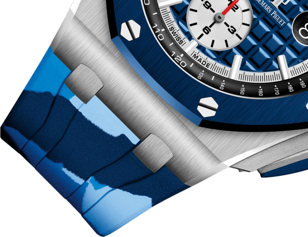 Audemars Piguet,Royal Oak Offshore 44mm,44mm,Ceramic,Stainless Steel,Blue,Automatic,Chronograph,Day,26400SO,26400SO.OO.A335CA.01
