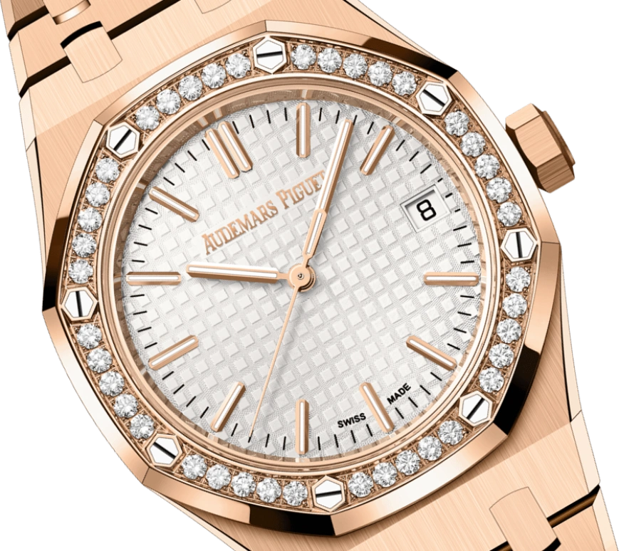 Audemars Piguet,Royal Oak 37mm,37mm,Pink Gold,Silver,Automatic,Day,60hours,15551OR,15551OR.ZZ.1356OR.01 50th