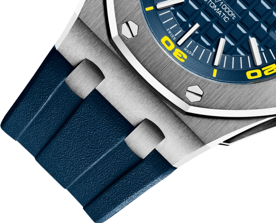 Audemars Piguet,Royal Oak Offshore 42mm,42mm,Stainless Steel,Blue,Automatic,Day,60hours,15710ST,15710ST.OO.A027CA.01
