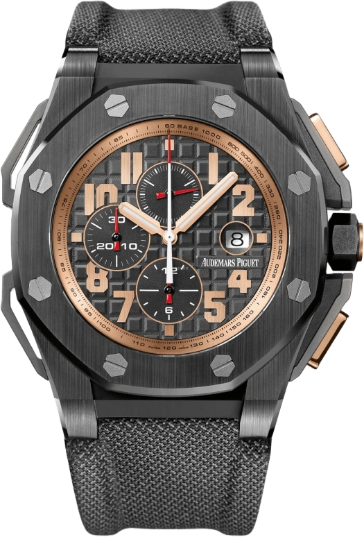 Audemars Piguet,Royal Oak Offshore 48mm,48mm,Pink Gold,Titanium,Ceramic,Black,Automatic,Chronograph,Day,26378IO,26378IO.OO.A001KE.01