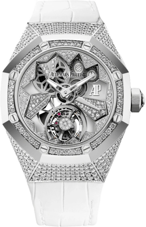 Audemars Piguet,Royal Oak Concept 38.50mm,38.50mm,White Gold,Skeleton,Silver,Handwound,Tourbillon,72hours,26227BC,26227BC.ZZ.D011CR.01