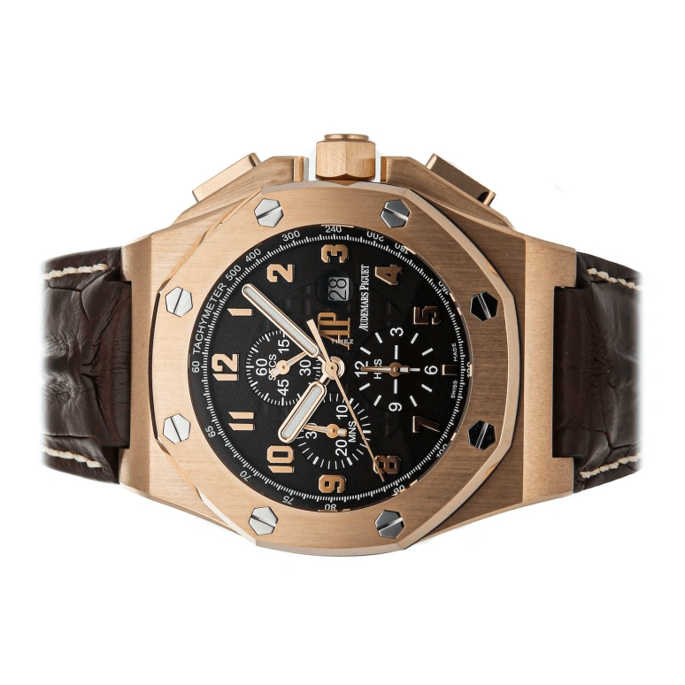 Audemars Piguet,Royal Oak Offshore 48mm,48mm,Pink Gold,Black,Automatic,Chronograph,Day,26159OR,26159OR.OO.A801CR.01