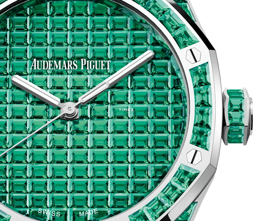 Audemars Piguet,Royal Oak 41mm,41mm,White Gold,Green,Automatic,70hours,In-house Caliber,Officer Ricky,Rick Ross,Renzel,Rozay,15514BC,15514BC.EE.1284BC.01 50th