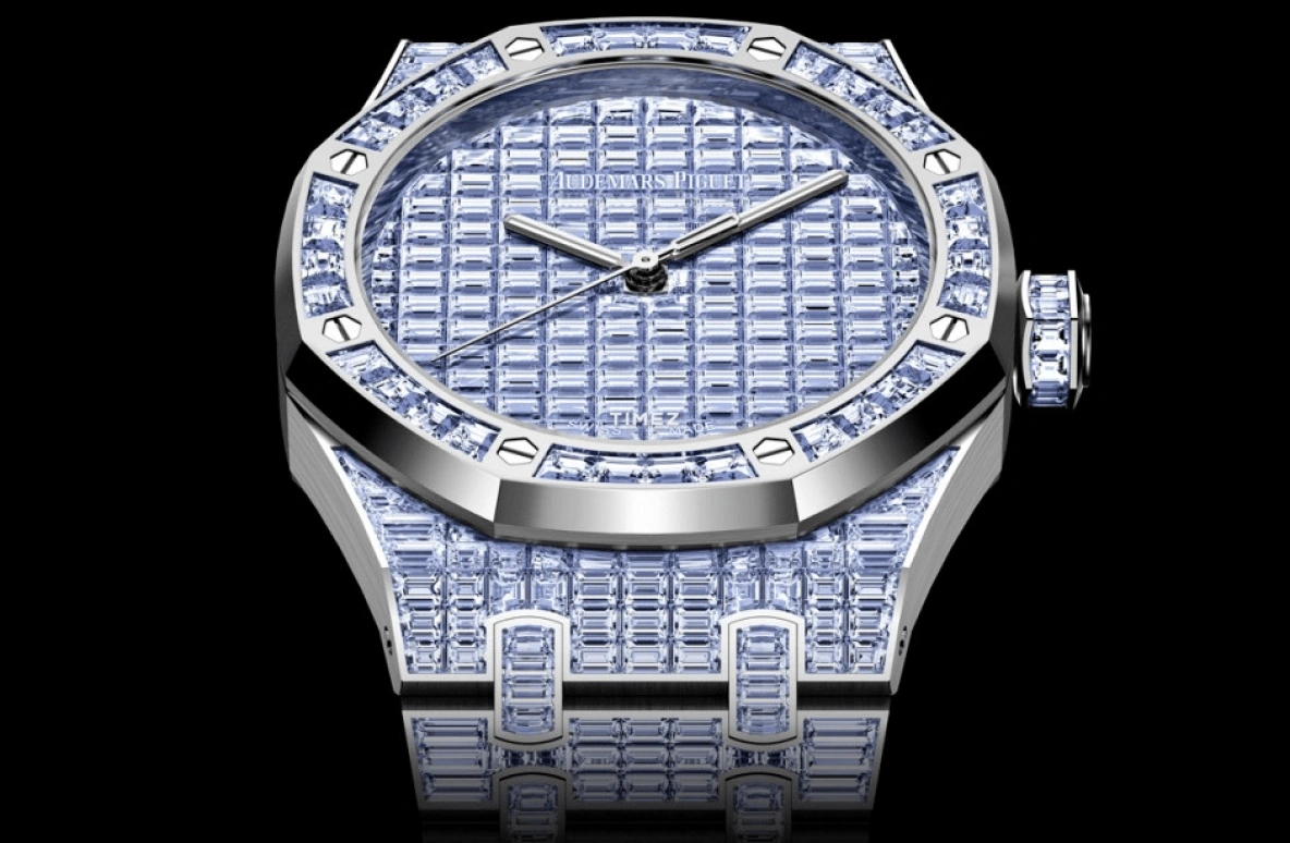 Audemars Piguet,Royal Oak 41mm,41mm,White Gold,Blue,Automatic,70hours,In-house Caliber,15514BC,15514BC.TF.1284BC.01 50th