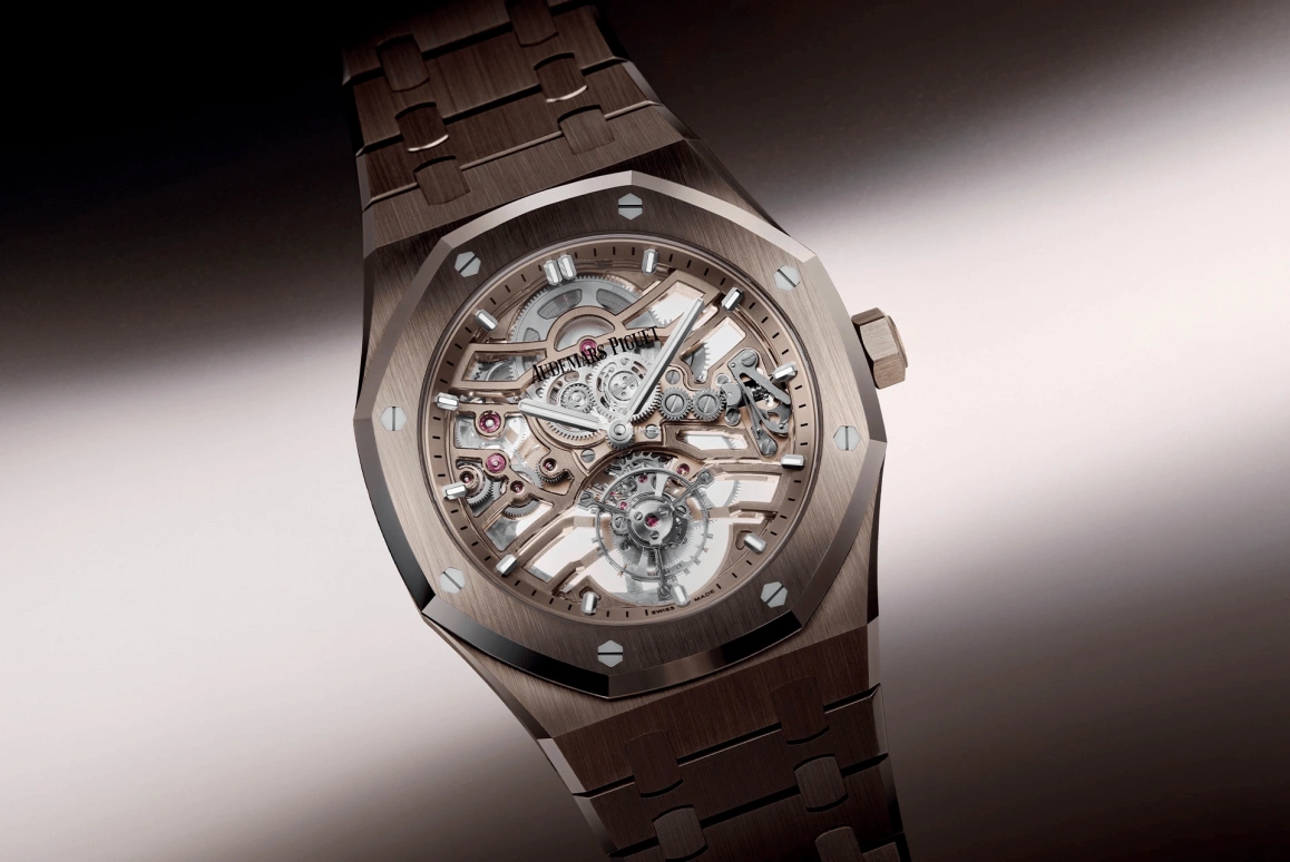 Audemars Piguet,Royal Oak 41mm,41mm,Sand Gold,Skeleton,Automatic,Tourbillon,65hours,Chocolate Droppa,Lionel Messi,Kevin Hart,La Pulga,Lil Kev,26735SG,26735SG.OO.1320SG.01