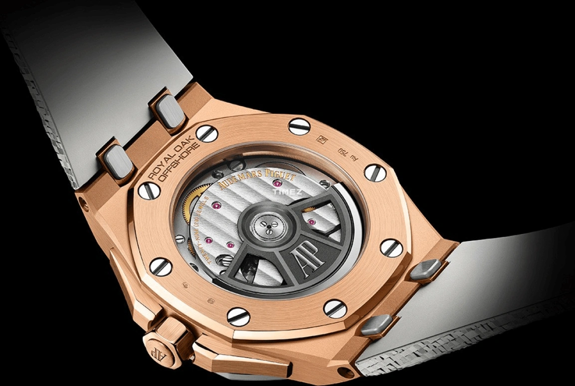 Audemars Piguet,Royal Oak Offshore 37mm,37mm,Rose Gold,Cream,Automatic,Day,60hours,77605OK,77605OK.OO.A101CA.01