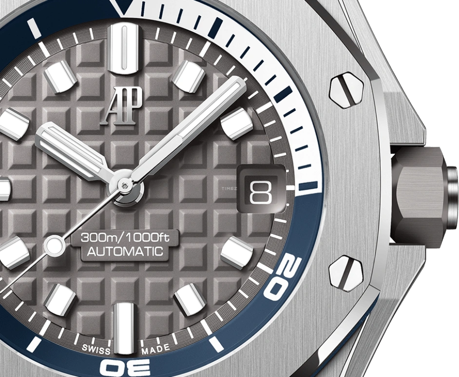 Audemars Piguet,Royal Oak Offshore 42mm,42mm,Ceramic,Stainless Steel,Grey,Automatic,Day,60hours,Kyle Kuzma,Kris Kross,kuz,15720ST,15720ST.OO.A009CA.01