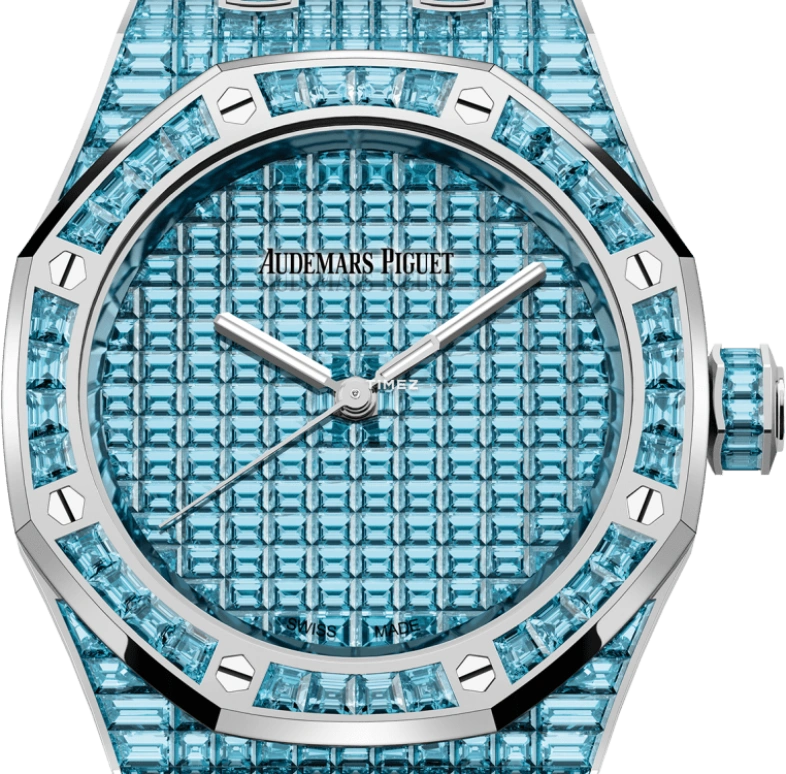 Audemars Piguet,Royal Oak 37mm,37mm,White Gold,Blue,Automatic,60hours,In-house Caliber,15554BC,15554BC.TO.1274BC.01