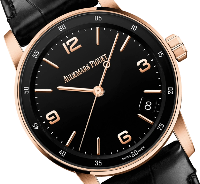 Audemars Piguet,CODE 11.59 41mm,41mm,Pink Gold,Black,Automatic,Day,70hours,15210OR,15210OR.OO.A002CR.01