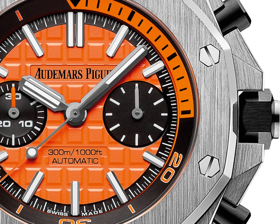 Audemars Piguet,Royal Oak Offshore 42mm,42mm,Stainless Steel,Orange,Automatic,Chronograph,50hours,Alperen Sengun,26703ST,26703ST.OO.A070CA.01