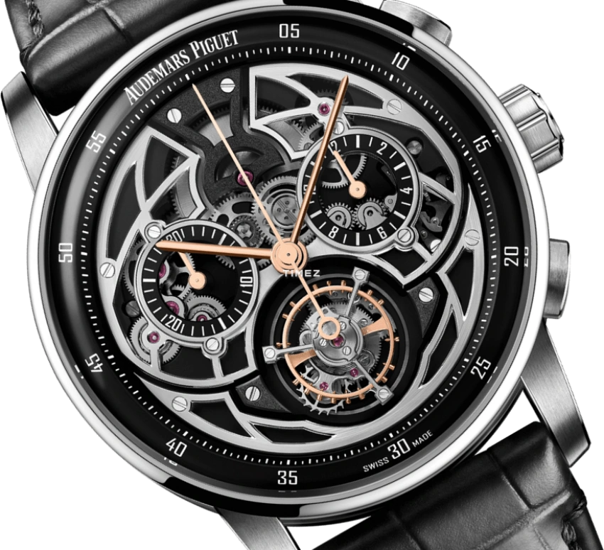 Audemars Piguet,CODE 11.59 41mm,41mm,White Gold,Rose Gold,Skeleton,Automatic,Chronograph,Tourbillon,Flyback,26399CR,26399CR.OO.D002CR.01