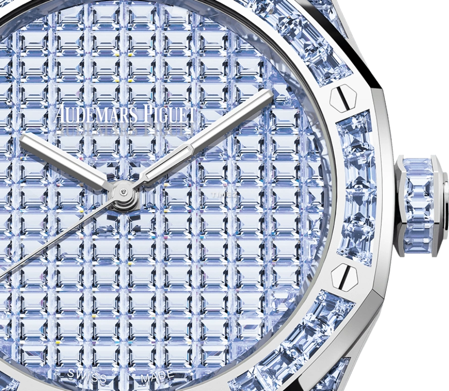 Audemars Piguet,Royal Oak 41mm,41mm,White Gold,Blue,Automatic,70hours,In-house Caliber,15514BC,15514BC.TF.1284BC.01 50th