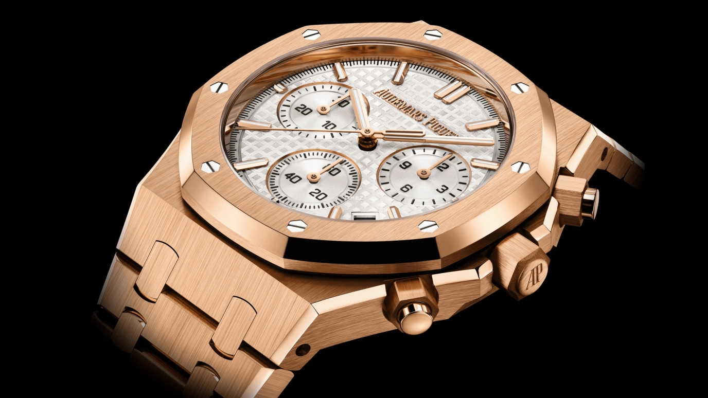 Audemars Piguet,Royal Oak 41mm,41mm,Rose Gold,Silver,White,Automatic,Chronograph,Day,Flyback,Bradley Beal,26240OR,26240OR.OO.1320OR.07