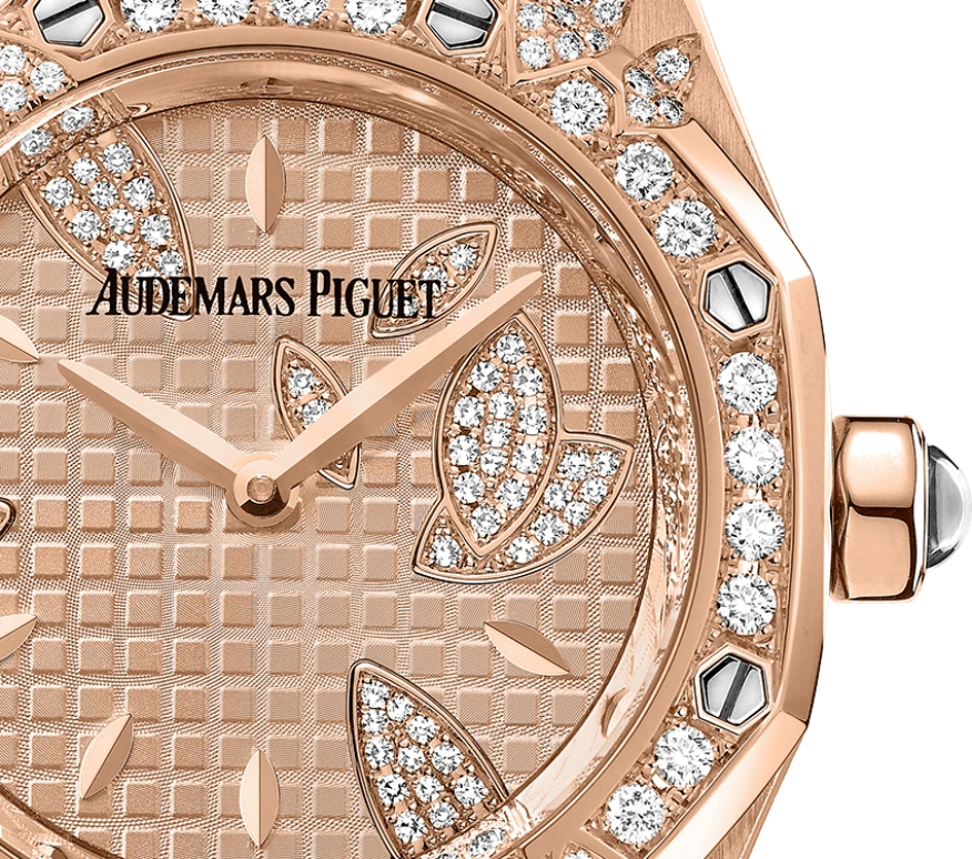 Audemars Piguet,Royal Oak 33mm,33mm,Pink Gold,Pink,Quartz,In-house Caliber,Sapphire,67616OR,67616OR.ZZ.1234OR.01