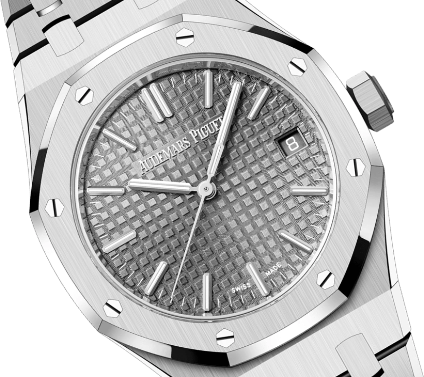 Audemars Piguet,Royal Oak 37mm,37mm,Stainless Steel,Grey,Automatic,Day,60hours,15550ST,15550ST.OO.1356ST.03 50th