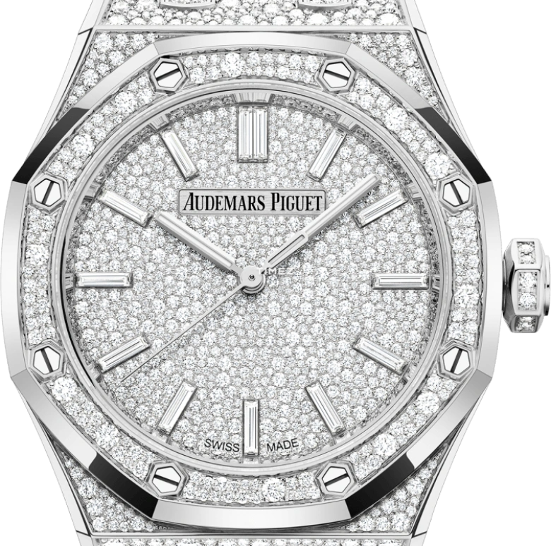 Audemars Piguet,Royal Oak 37mm,37mm,White Gold,Silver,Automatic,Sapphire,Crystal Glass,Octagon,15552BC,15552BC.ZZ.1358BC.01