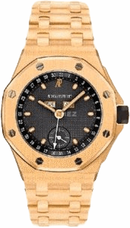 Audemars Piguet,Royal Oak Offshore 38mm,38mm,Yellow Gold,Black,Automatic,Month,Date,Day,25807BA,25807BA.O.1010BA/01