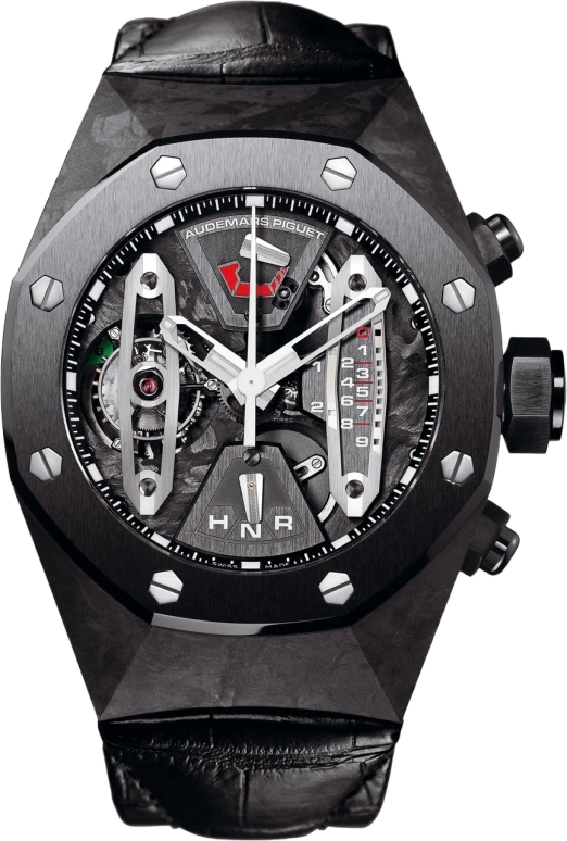 Audemars Piguet,Royal Oak Concept 44mm,44mm,Forged Carbon,Skeleton,Black,Handwound,Chronograph,Power Reserve Indicator,Tourbillon,Function Selector,237hours,In-house Caliber,Pharrell Williams,JAY-Z,JAY Z,Jazzy,26265FO,26265FO.OO.D002CR.01