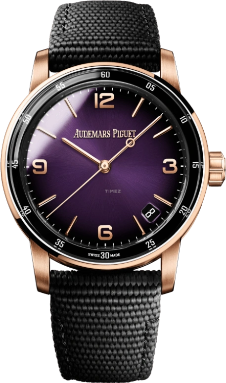 Audemars Piguet,CODE 11.59 41mm,41mm,Pink Gold,Purple,Automatic,Day,70hours,15210OR,15210OR.OO.A002KB.02