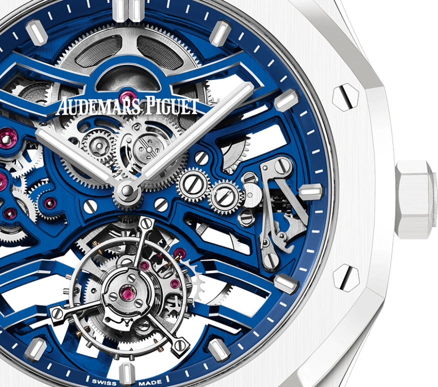 Audemars Piguet,Royal Oak 41mm,41mm,Ceramic,Skeleton,Blue,Automatic,Tourbillon,65hours,26735CB,26735CB.OO.1225CB.99