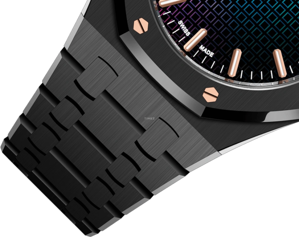 Audemars Piguet,Royal Oak 34mm,34mm,Ceramic,Rose,Rainbow,Mirror,Automatic,Day,50hours,77350CE,77350CE.OO.1266CE.02.A