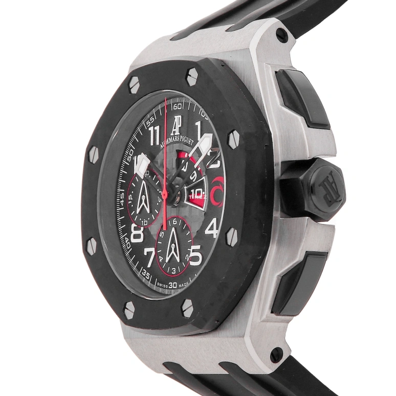 Audemars Piguet,Royal Oak Offshore 44mm,44mm,White Gold,Black,Automatic,Chronograph,Day,26062PT,26062PT.OO.A002CA.01