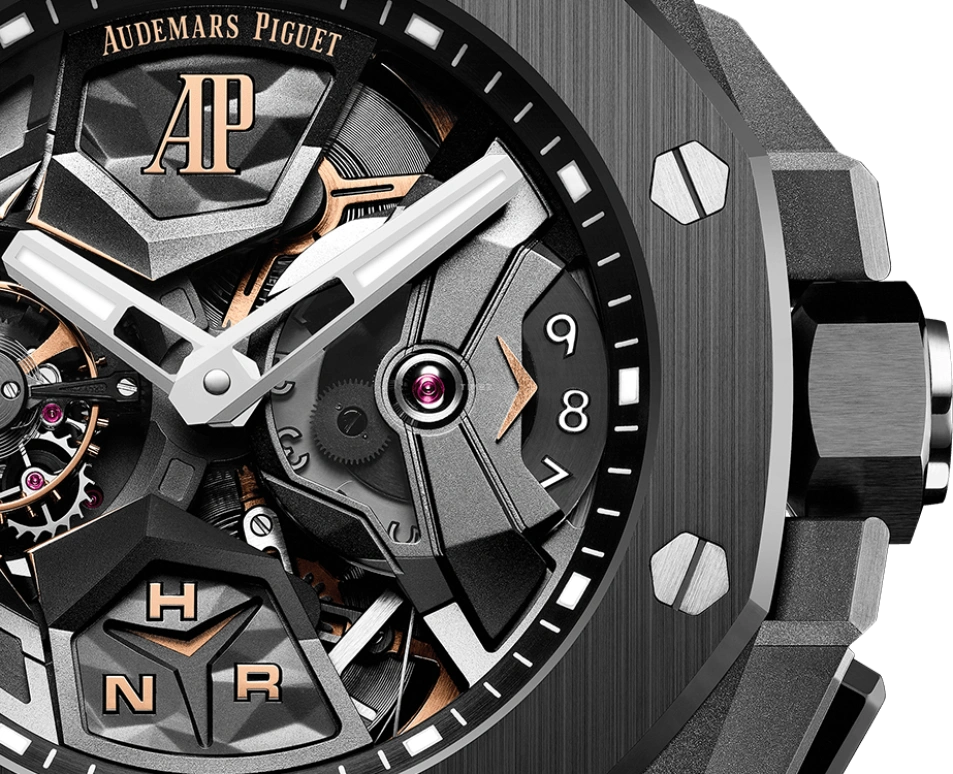 Audemars Piguet,Royal Oak Concept 44mm,44mm,Titanium,Ceramic,Skeleton,Handwound,Dule Time,Tourbillon,Function Selector,26589IO,26589IO.OO.D002CA.01