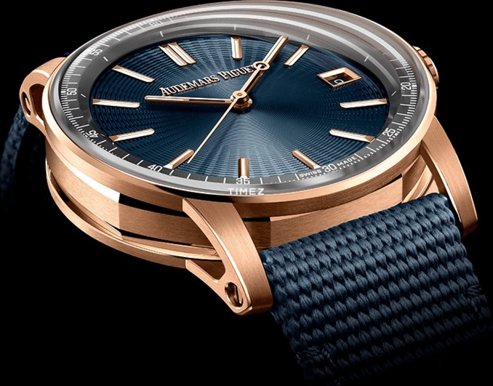 Audemars Piguet,CODE 11.59 41mm,41mm,Rose Gold,Blue,Automatic,Day,70hours,15210OR,15210OR.OO.A348KB.01