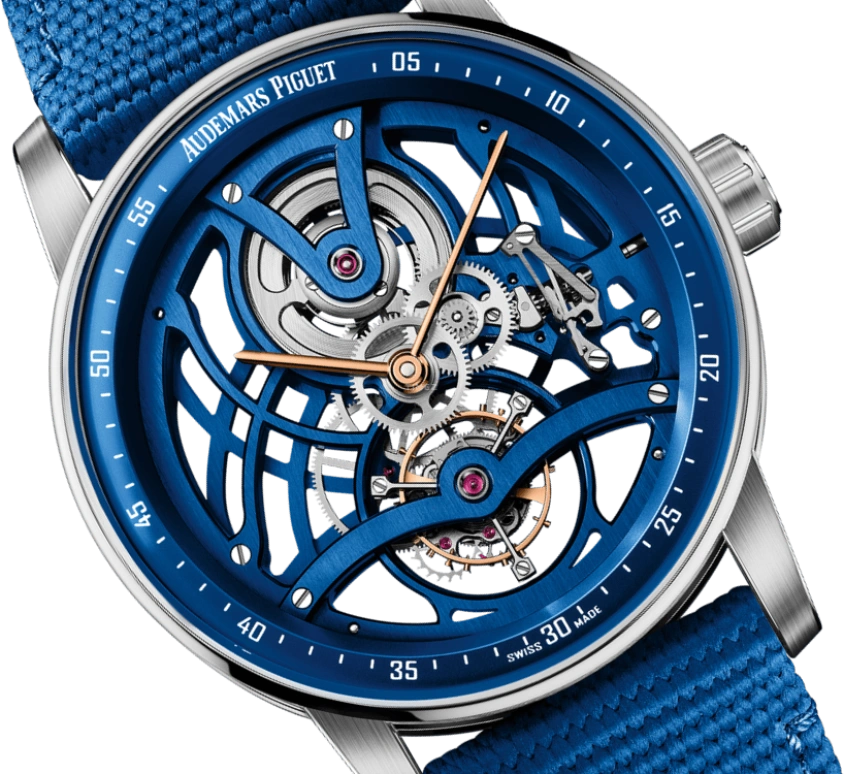 Audemars Piguet,CODE 11.59 41mm,41mm,White Gold,Ceramic,Blue,Handwound,Tourbillon,80hours,Serena Williams,26600NB,26600NB.OO.D346KB.01