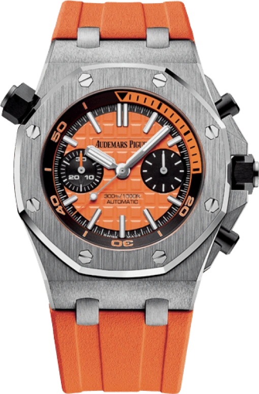 Audemars Piguet,Royal Oak Offshore 42mm,42mm,Stainless Steel,Orange,Automatic,Chronograph,50hours,Alperen Sengun,26703ST,26703ST.OO.A070CA.01