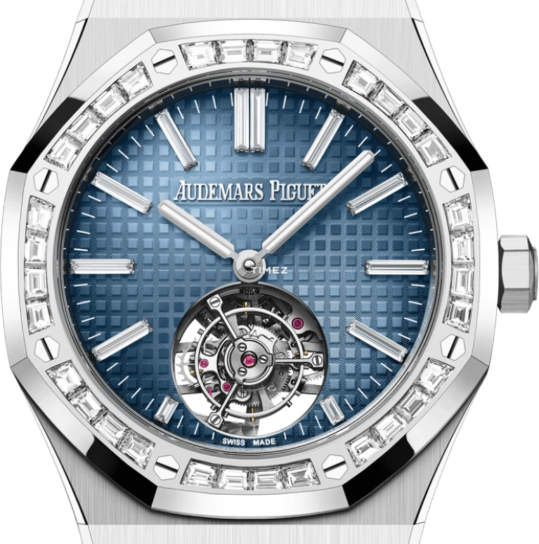 Audemars Piguet,Royal Oak 41mm,41mm,White Gold,Blue,Automatic,Tourbillon,65hours,26730BC,26730BC.ZZ.1320BC.02