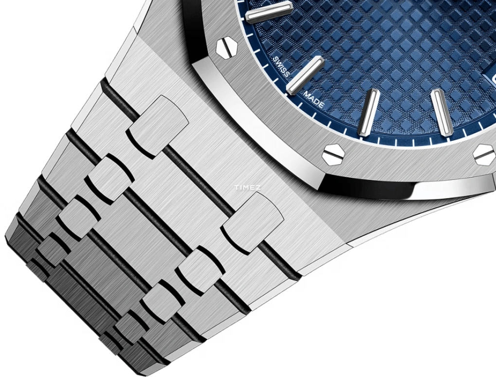 Audemars Piguet,Royal Oak 41mm,41mm,White Gold,Blue,Automatic,Day,70hours,15503BC,15503BC.OO.1220BC.01
