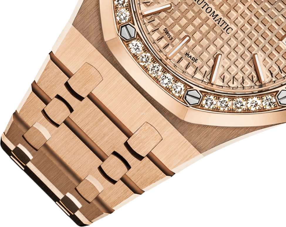Audemars Piguet,Royal Oak 37mm,37mm,Pink Gold,Pink,Automatic,Day,60hours,15451OR,15451OR.ZZ.1256OR.03