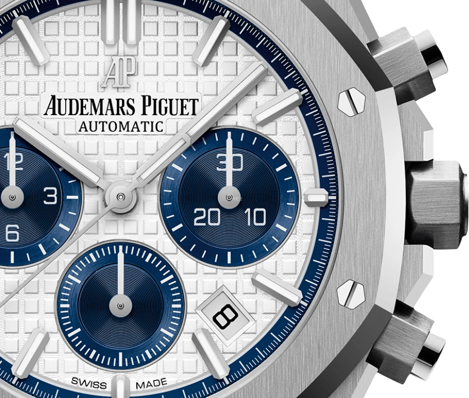 Audemars Piguet,Royal Oak 38mm,38mm,Stainless Steel,Silver,White,Automatic,Chronograph,Day,26315ST,26315ST.OO.1256ST.01