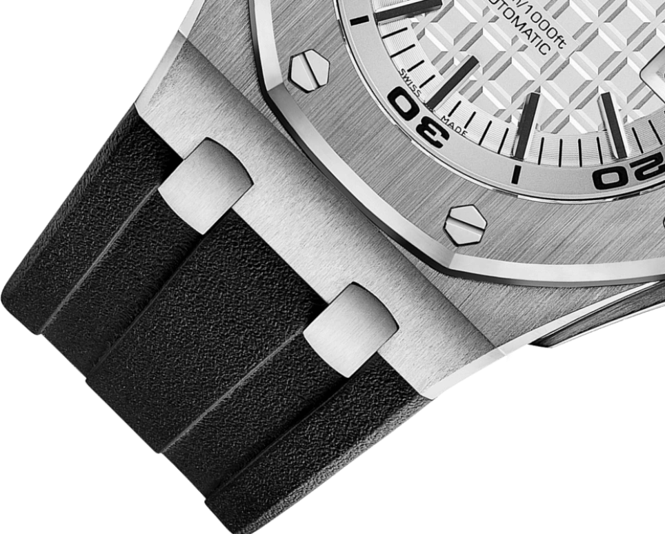 Audemars Piguet,Royal Oak Offshore 42mm,42mm,Stainless Steel,Silver,White,Automatic,Day,60hours,15710ST,15710ST.OO.A002CA.02