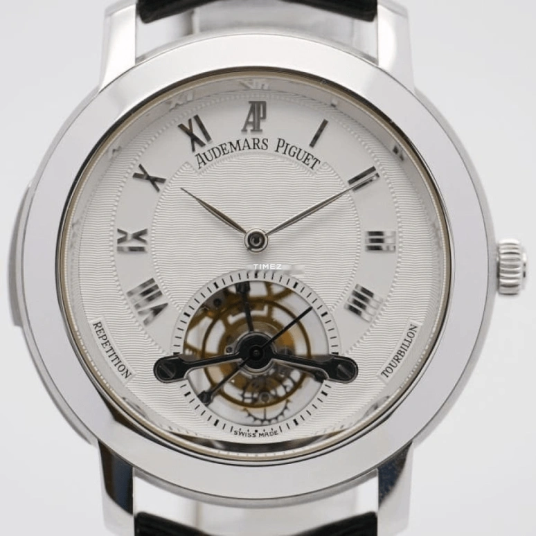 Audemars Piguet,Jules Audemars 40mm,40mm,White Gold,Silver,Handwound,Tourbillon,Minute Repeater,25858BC,25858BC.OO.D002CR.02