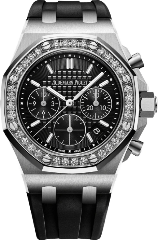 Audemars Piguet,Royal Oak Offshore 37mm,37mm,Stainless Steel,Black,Automatic,Chronograph,Day,26231ST,26231ST.ZZ.D002CA.01