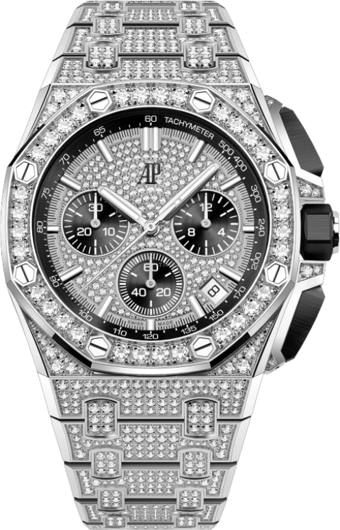 Audemars Piguet,Royal Oak Offshore 43mm,43mm,Ceramic,White Gold,Black,Automatic,Chronograph,Day,Anant Ambani,26423BC,26423BC.ZZ.2100BC.01