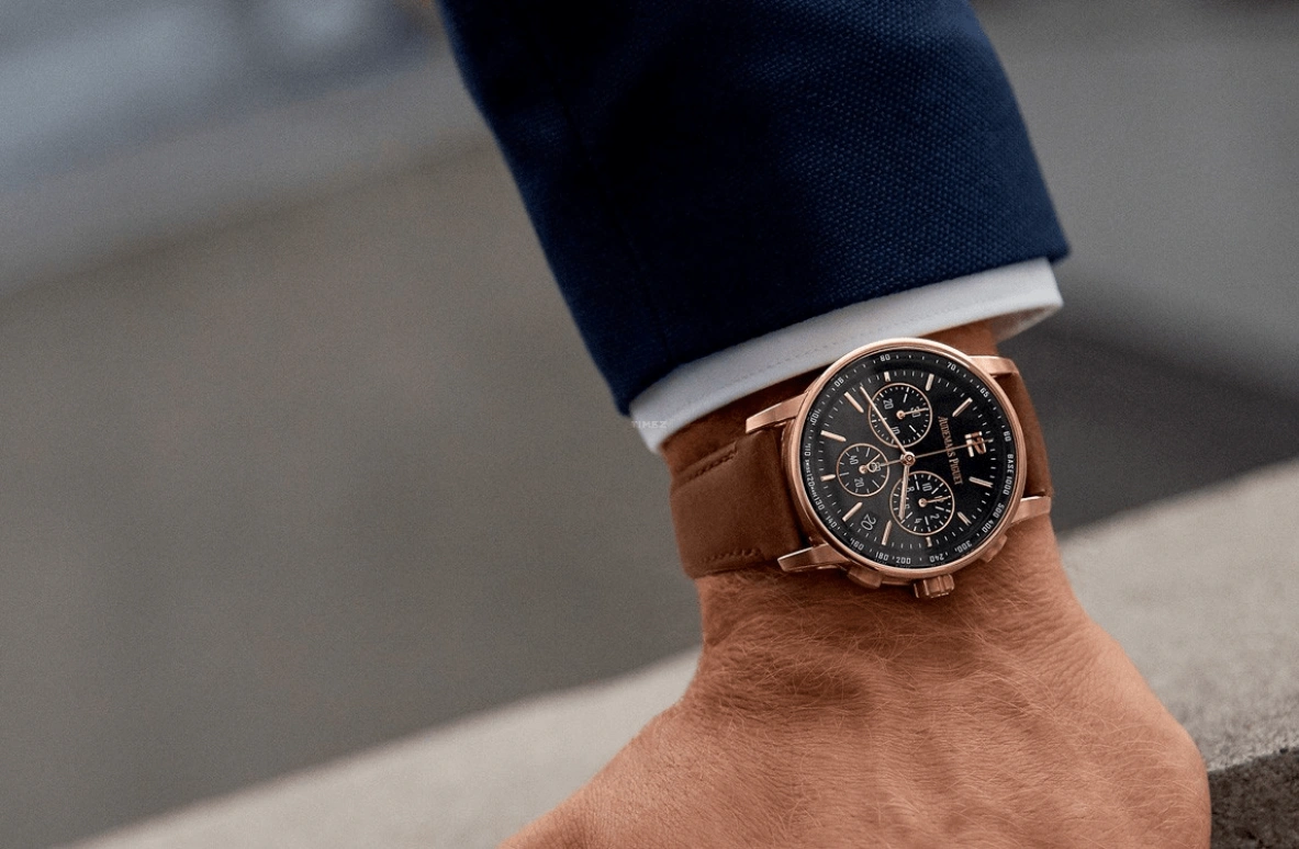 Audemars Piguet,CODE 11.59 41mm,41mm,Pink Gold,Black,Automatic,Chronograph,Day,Flyback,26393OR,26393OR.OO.A002CR.01