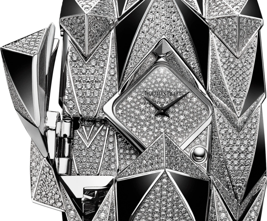 Audemars Piguet,Haute Joaillerie 40mm,40mm,White Gold,Silver,Quartz,In-house Caliber,Sapphire,79421BC,79421BC.ZO.9191BC.01